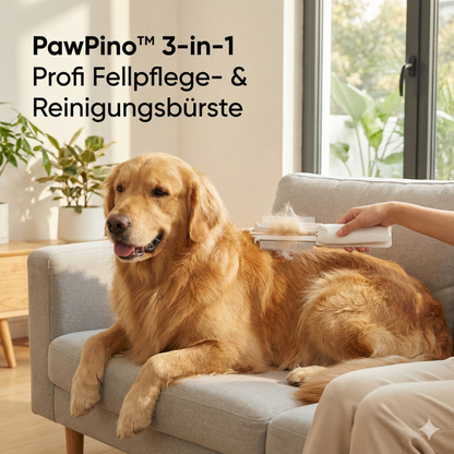 Pawpino™ 3-in-1 Profi Fellbürste | Für Hunde & Katzen