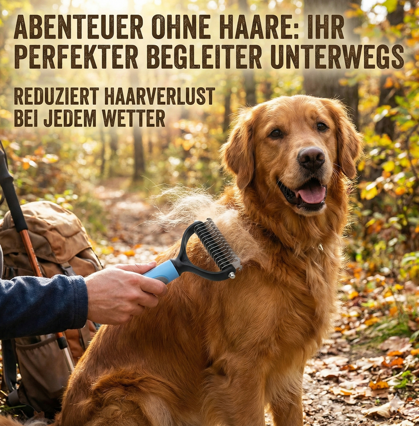 Pawpino 2-in-1 Unterwollbürste & Entfilzer für Hunde und Katzen